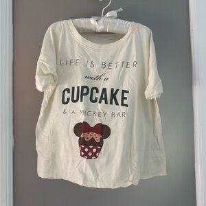 Disney Parks “Life is better with a cupcake & a Mickey bar” T-shirt